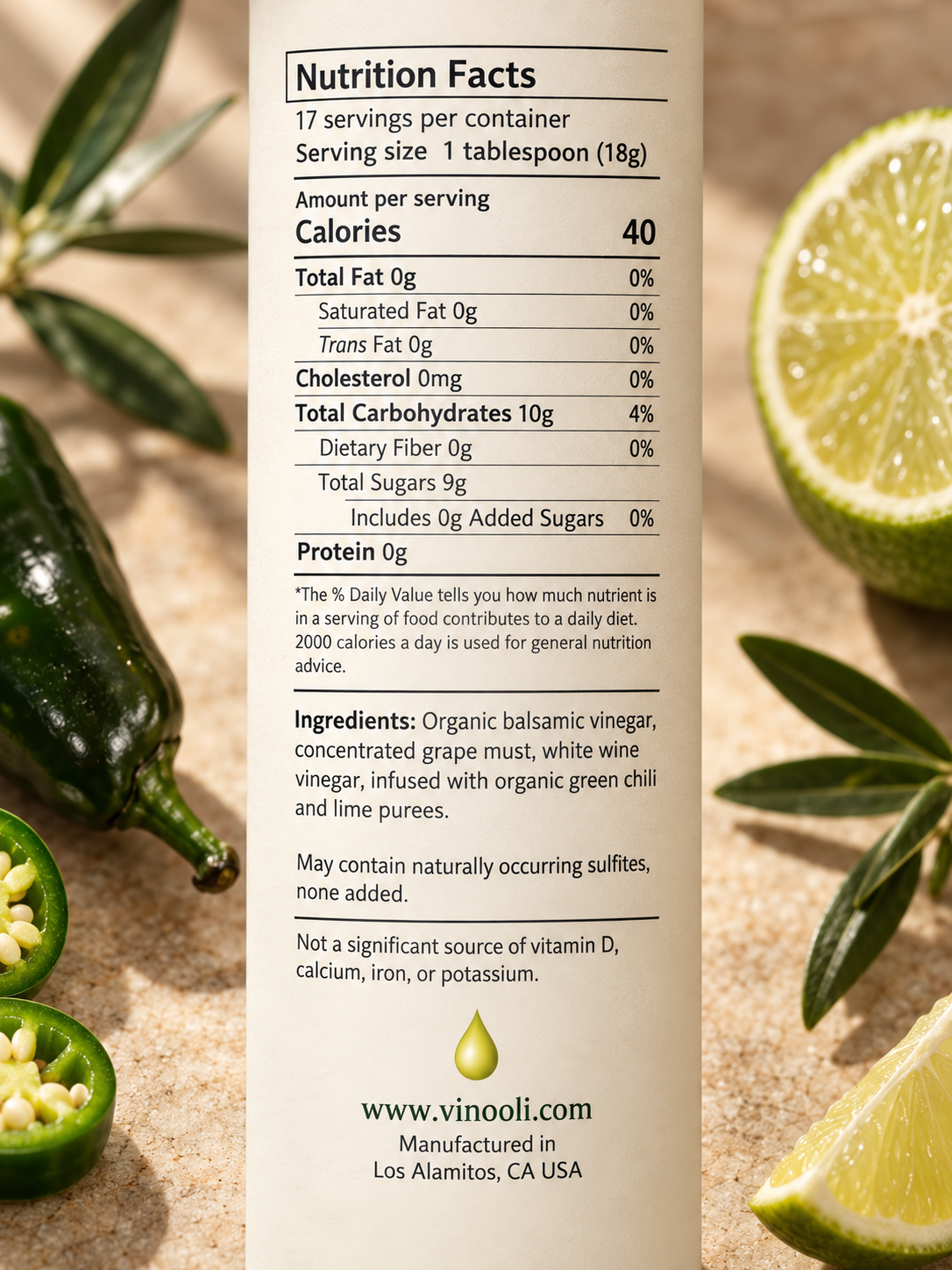 Green Chili & Lime White Balsamic