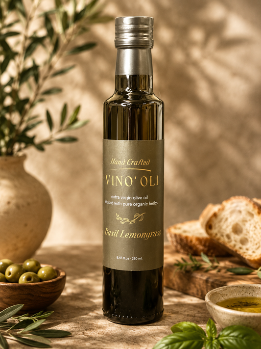 Basil Lemongrass Infused Olive Oil